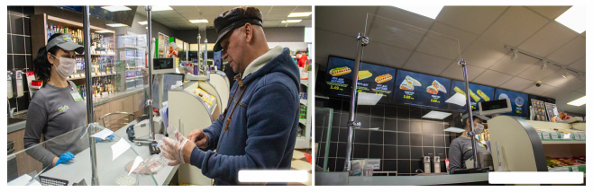  купить защитный экран из оргстекла для продавца